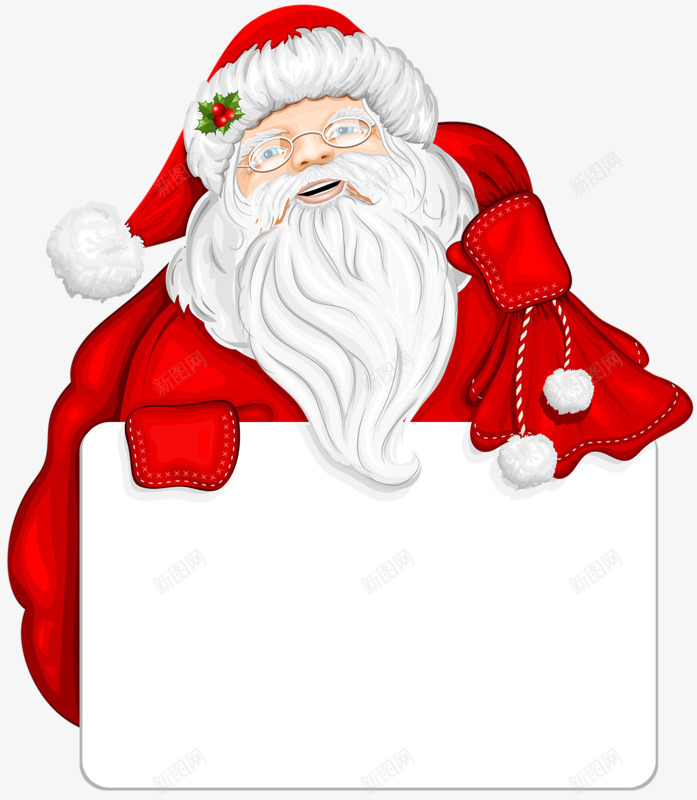 圣诞老人白屏框png免抠素材_新图网 https://ixintu.com 圣诞 屏幕 智慧大屏边框 节日 装饰 边框