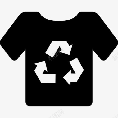 回收的衬衫图标图标