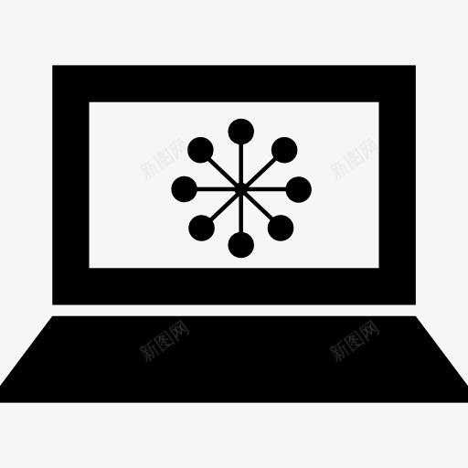 计算机分析图形在屏幕上图标png_新图网 https://ixintu.com 分析 图形 圆形 标志 笔记本电脑接口 符号 计算机工具