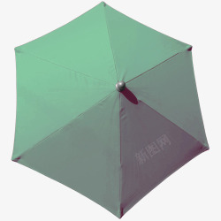 纯色绿色伞素材