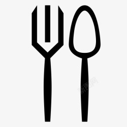 fork库克烹饪吃食品叉厨房餐概述餐厅图标高清图片