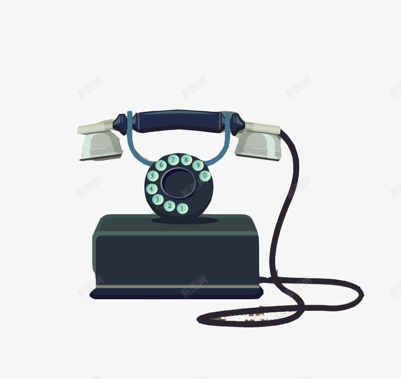 复古电话机png免抠素材_新图网 https://ixintu.com 复古 电话机