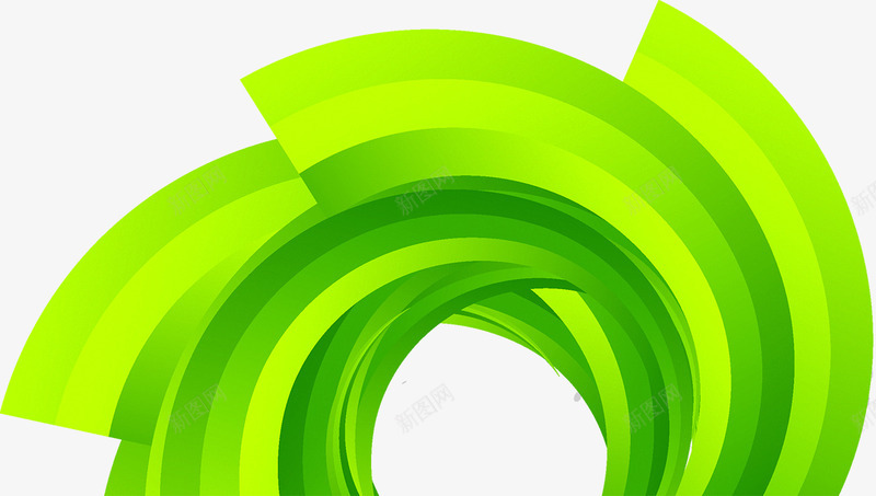 绿色科技背景png免抠素材_新图网 https://ixintu.com 弧形 流线 科技 线型 绿色 背景