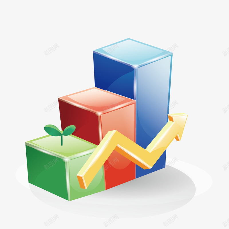 阶梯形状矢量图eps免抠素材_新图网 https://ixintu.com 上升 折线 阶梯 矢量图