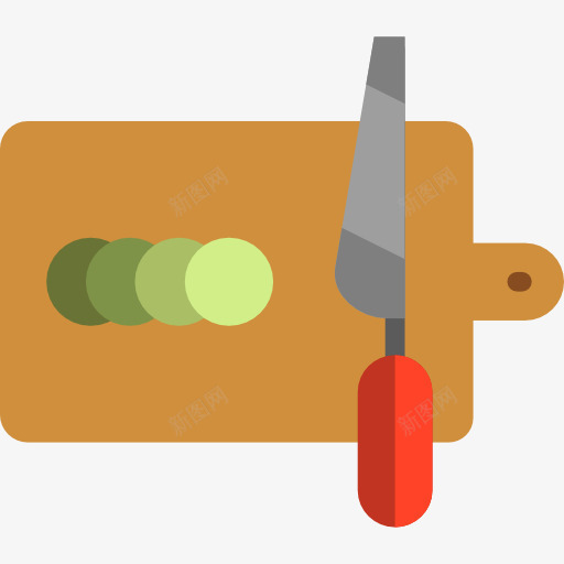 刀具砧板png免抠素材_新图网 https://ixintu.com 刀具 厨房用具 日常用品 砧板