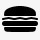 汉堡简单的黑色iphonemini图标图标