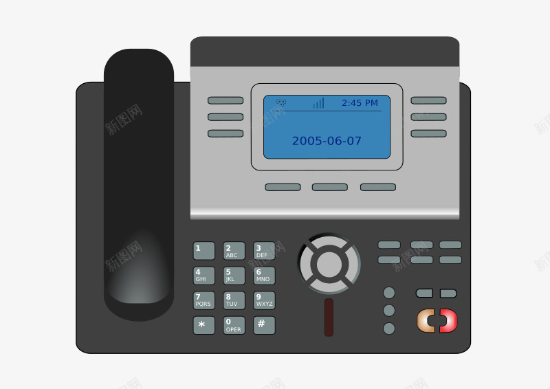 深灰的卡通电话png免抠素材_新图网 https://ixintu.com 卡通 卡通电话 深灰 电话
