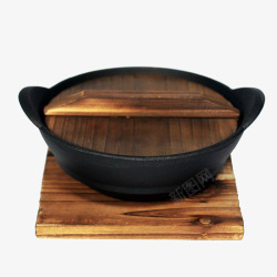 黑胡桃木小鱼锅垫厨房用品高清图片