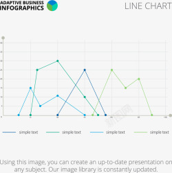 简约折线图重叠折线图高清图片