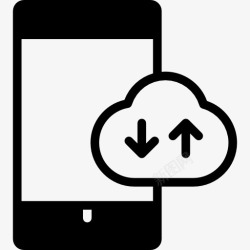 手机上传智能手机的云图标高清图片