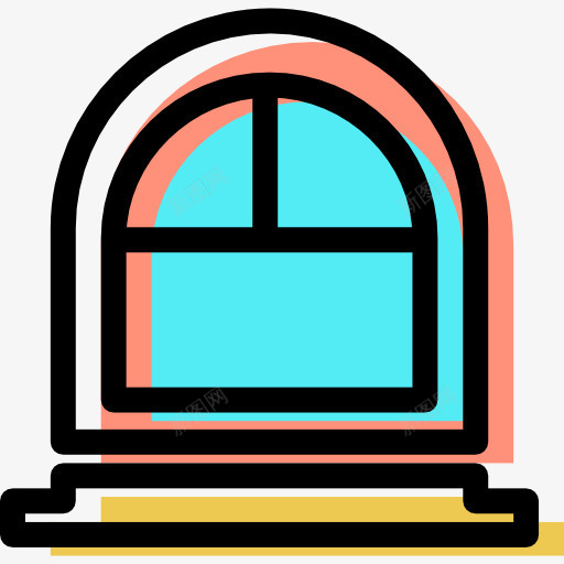 Windows图标png_新图网 https://ixintu.com 家居 建筑 房子 框架 门窗