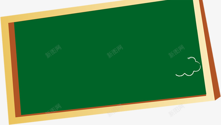 黄色框架绿色黑板有白色印记png免抠素材_新图网 https://ixintu.com 印记 框架 白色 绿色 黄色 黑板