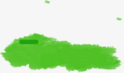 绿色清新墨迹痕迹素材