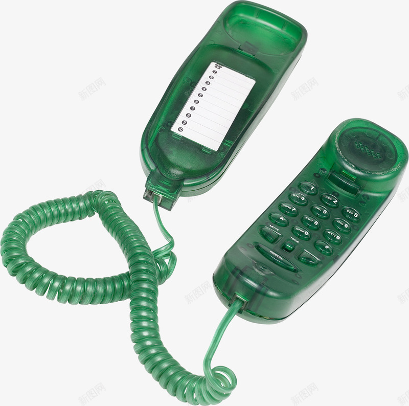 绿色电话png免抠素材_新图网 https://ixintu.com 座机 按键电话 电话 绿色 绿色电话