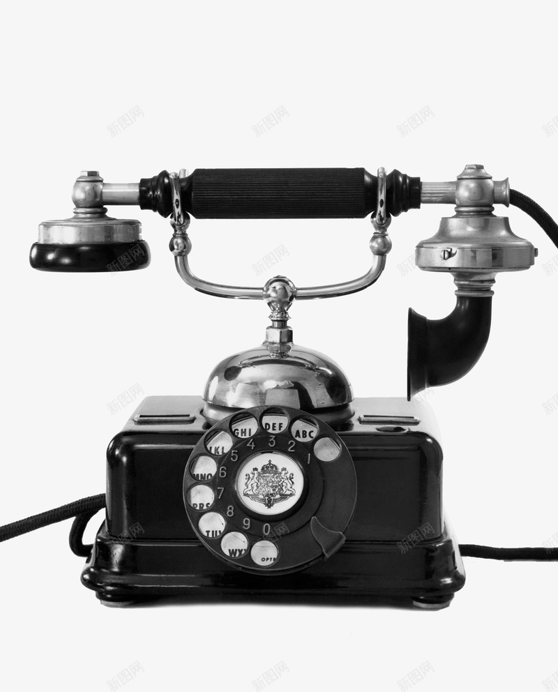 复古老式电话黑色电话png免抠素材_新图网 https://ixintu.com 复古电话 打电话 拨号盘 接听电话 老式电话 黑色电话
