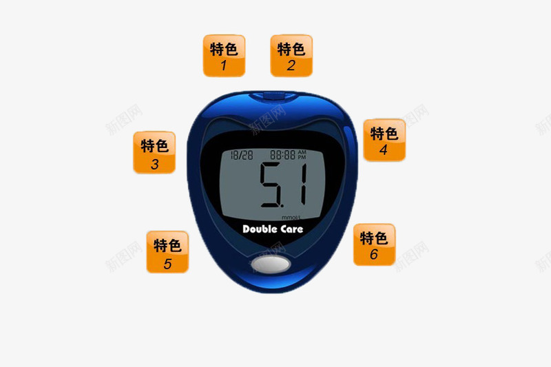 血糖测量仪6大特色png免抠素材_新图网 https://ixintu.com 6大 测量仪 特色 血糖 血糖仪