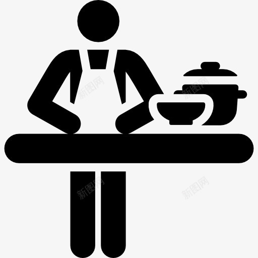 烹饪图标png_新图网 https://ixintu.com 人 厨师 厨房 炊具 烹饪 粘人 职业 餐厅