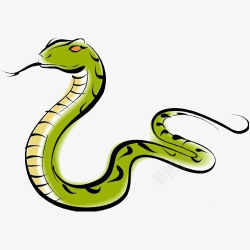 吐信子卡通小蛇高清图片