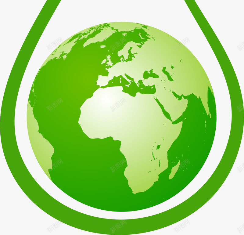 世界环境日绿化绿色地球png免抠素材_新图网 https://ixintu.com 世界环境日 爱护环境 环保 绿化地球 绿叶 绿色地球