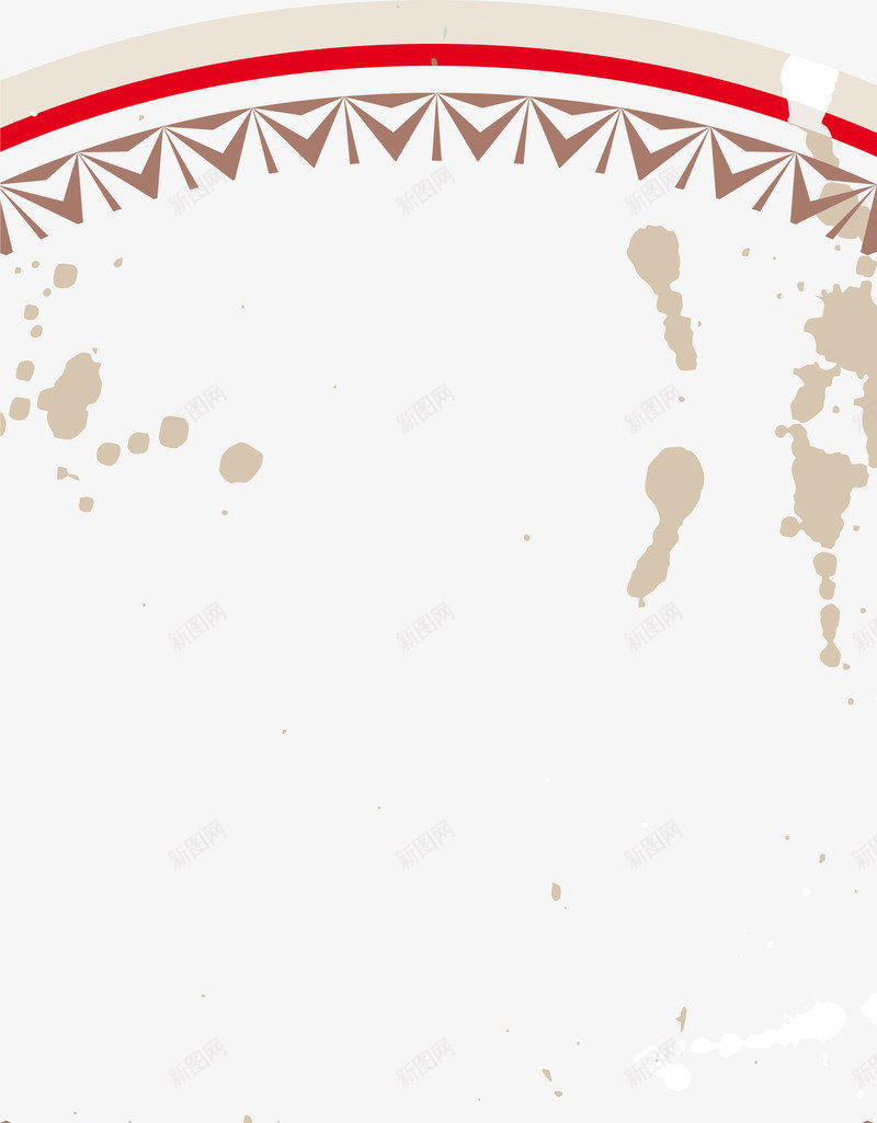 咖啡色圆弧框架png免抠素材_新图网 https://ixintu.com 咖啡色框架 复古花纹 斑斓花纹 简约波形 线条框架 边框纹理