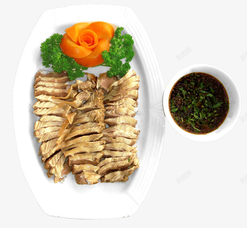 白切夹沙肉png免抠素材_新图网 https://ixintu.com 传统美食 客家味 特色白切夹沙肉 餐饮美食