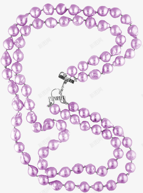 淡紫色珍珠项链png免抠素材_新图网 https://ixintu.com 手绘 淡紫色 珍珠 简图 项链