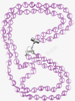 紫色珍珠项链淡紫色珍珠项链高清图片
