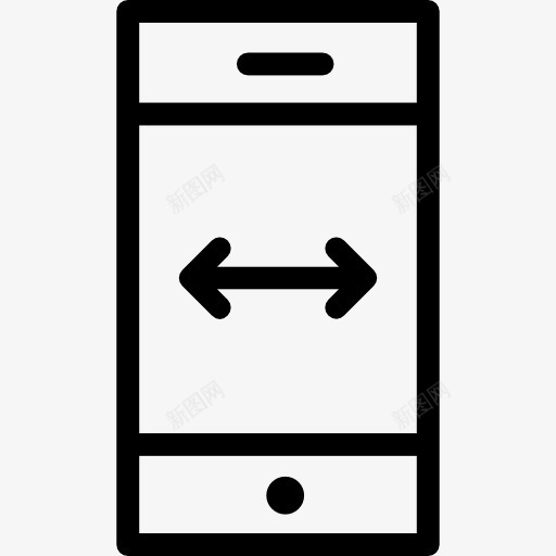 智能手机的双箭头图标png_新图网 https://ixintu.com 手机 技术 电话 触摸屏手机