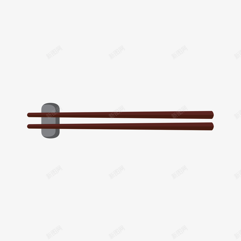 放置的褐色筷子png免抠素材_新图网 https://ixintu.com 日用 矢量筷子 筷子 褐色