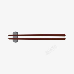 褐色筷子放置的褐色筷子高清图片