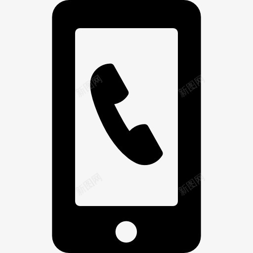 耳的手机屏幕上图标png_新图网 https://ixintu.com 屏幕 工具 工具和用具 手机 电话 电话机 符号 耳