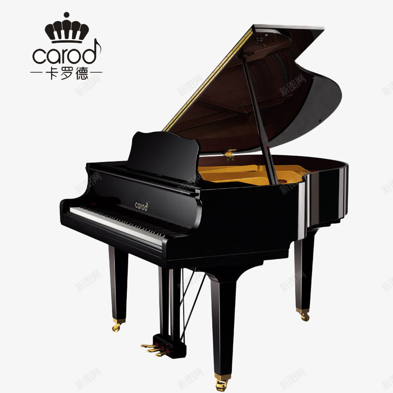 卡罗德黑色立式钢琴不含琴凳png免抠素材_新图网 https://ixintu.com 乐器 产品实物 卡罗德 琴 钢琴 音乐