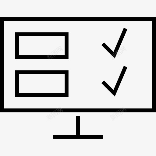 监控和检查列表在屏幕上图标png_新图网 https://ixintu.com 列表 屏幕 工具 工具和用具 检查 监控 监控工具 符号 网上商店