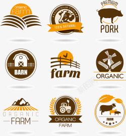 农作物标签农村标签图标高清图片
