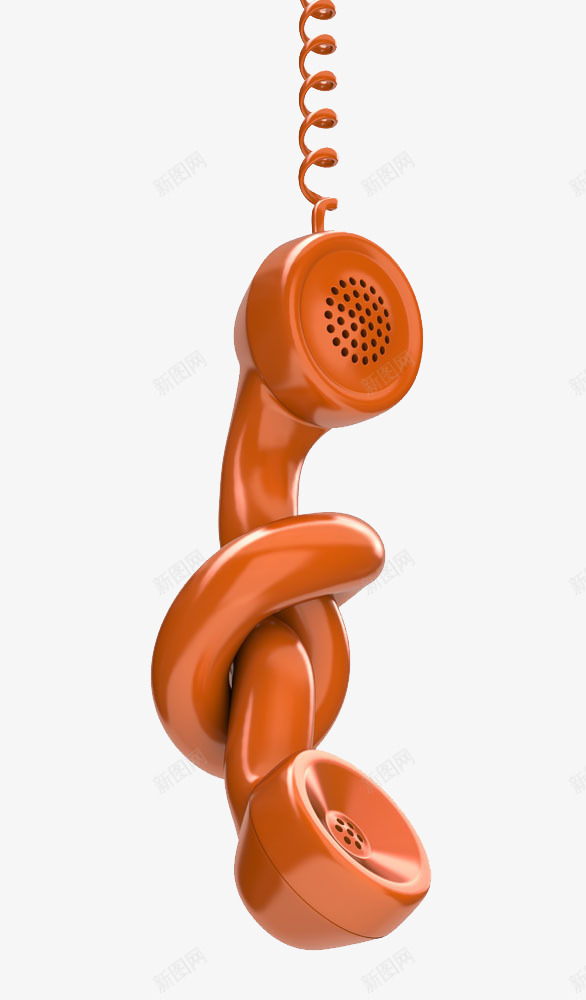 创意电话听筒高png免抠素材_新图网 https://ixintu.com 创意电话 听筒 通讯工具