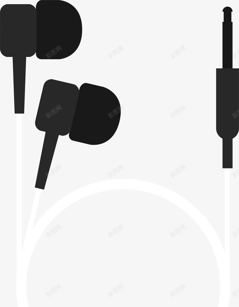 纯黑色耳机图标png_新图网 https://ixintu.com 标志 纯黑色 耳机 耳机LOGO 耳机标志 耳机符号