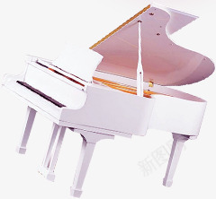 卡通白色钢琴图标png_新图网 https://ixintu.com 卡通 图片 白色 钢琴