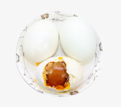 干净的咸蛋俯拍白壳鸭蛋高清图片