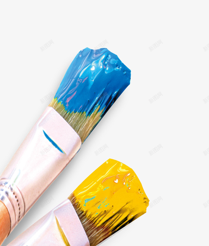 颜料画笔装饰图案png免抠素材_新图网 https://ixintu.com 免抠PNG 画画 画笔 装饰图案 颜料