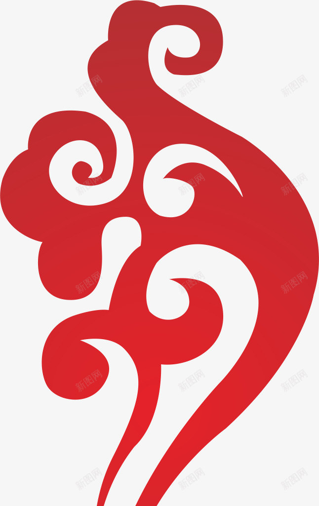 红色边角角花png免抠素材_新图网 https://ixintu.com 底纹 红色 花纹 角花 边角