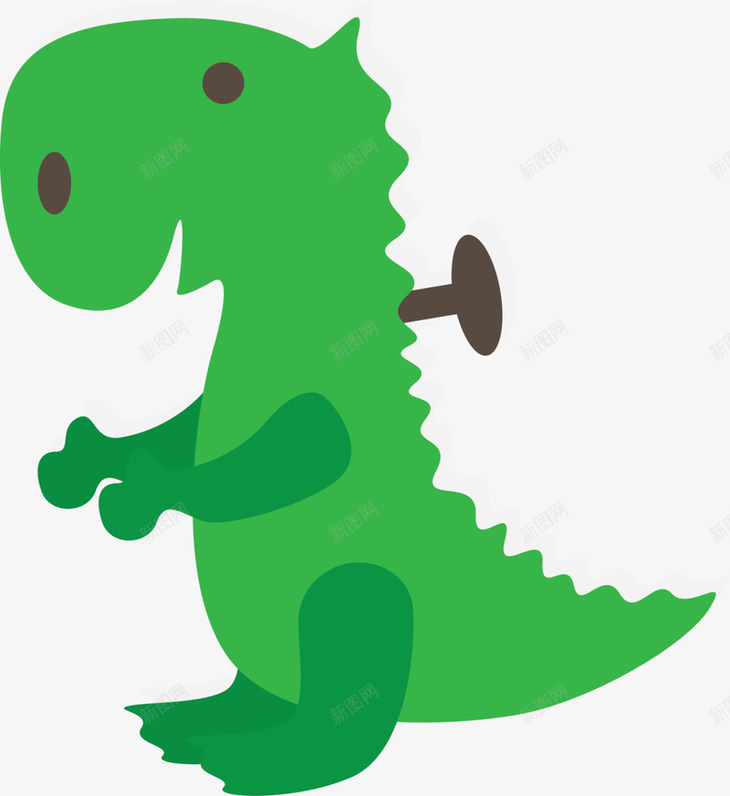 绿色扁平玩具恐龙png免抠素材_新图网 https://ixintu.com 儿童玩具 小孩 小恐龙 游戏 玩具恐龙 玩耍 童趣 绿色恐龙