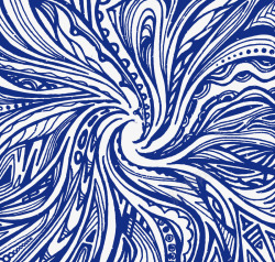 蓝色螺旋花纹素材