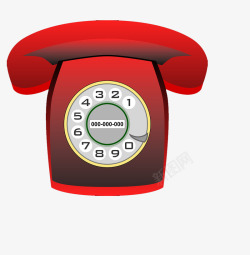 传统电话红色传统电话高清图片