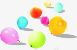 彩色气球开学季手绘素材