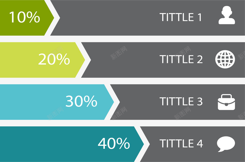 对比标题数据图表矢量图eps免抠素材_新图网 https://ixintu.com 分类 商务 数据占比 步骤 矢量素材 矢量图
