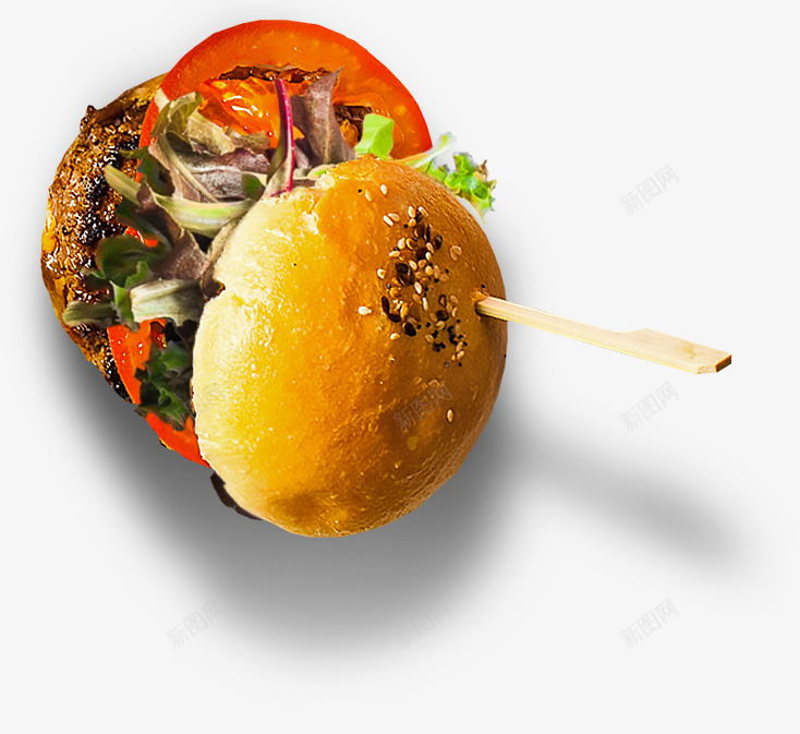 汉堡包装饰png免抠素材_新图网 https://ixintu.com 汉堡包 装饰