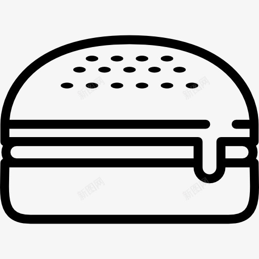 大奶酪汉堡图标png_新图网 https://ixintu.com 垃圾食品 快餐 汉堡 肉类 蛋白质 食品