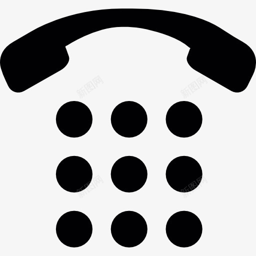 电话手柄和钥匙图标png_新图网 https://ixintu.com 复古 工具和用具 手机 按键 电话 通信 酿酒
