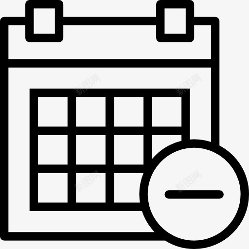 图标png_新图网 https://ixintu.com 事件的组织 日历 日历界面 日期 时间