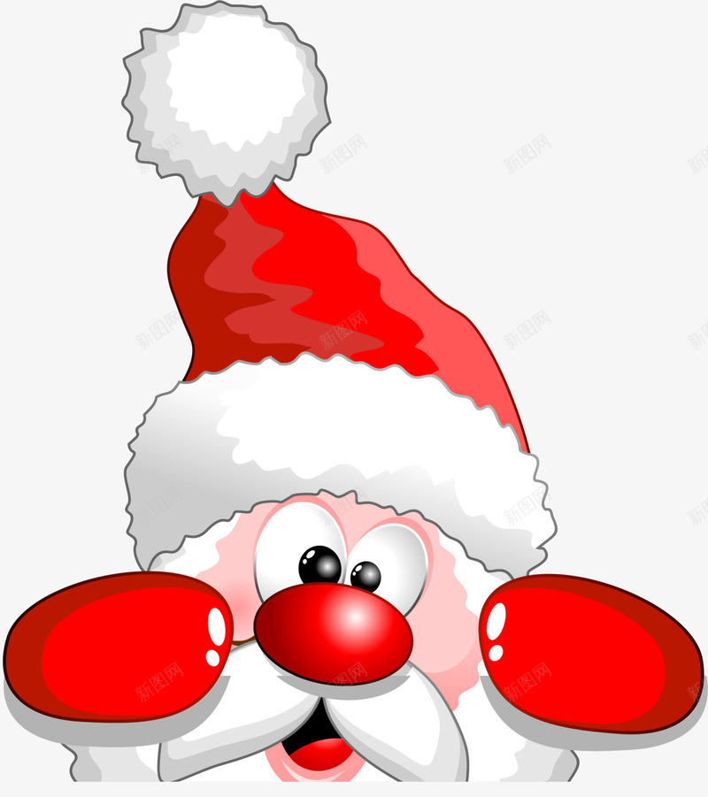 圣诞节圣诞老人头像png免抠素材_新图网 https://ixintu.com 可爱圣诞老人 圣诞老人头像 圣诞节 开心 童趣 红色圣诞帽